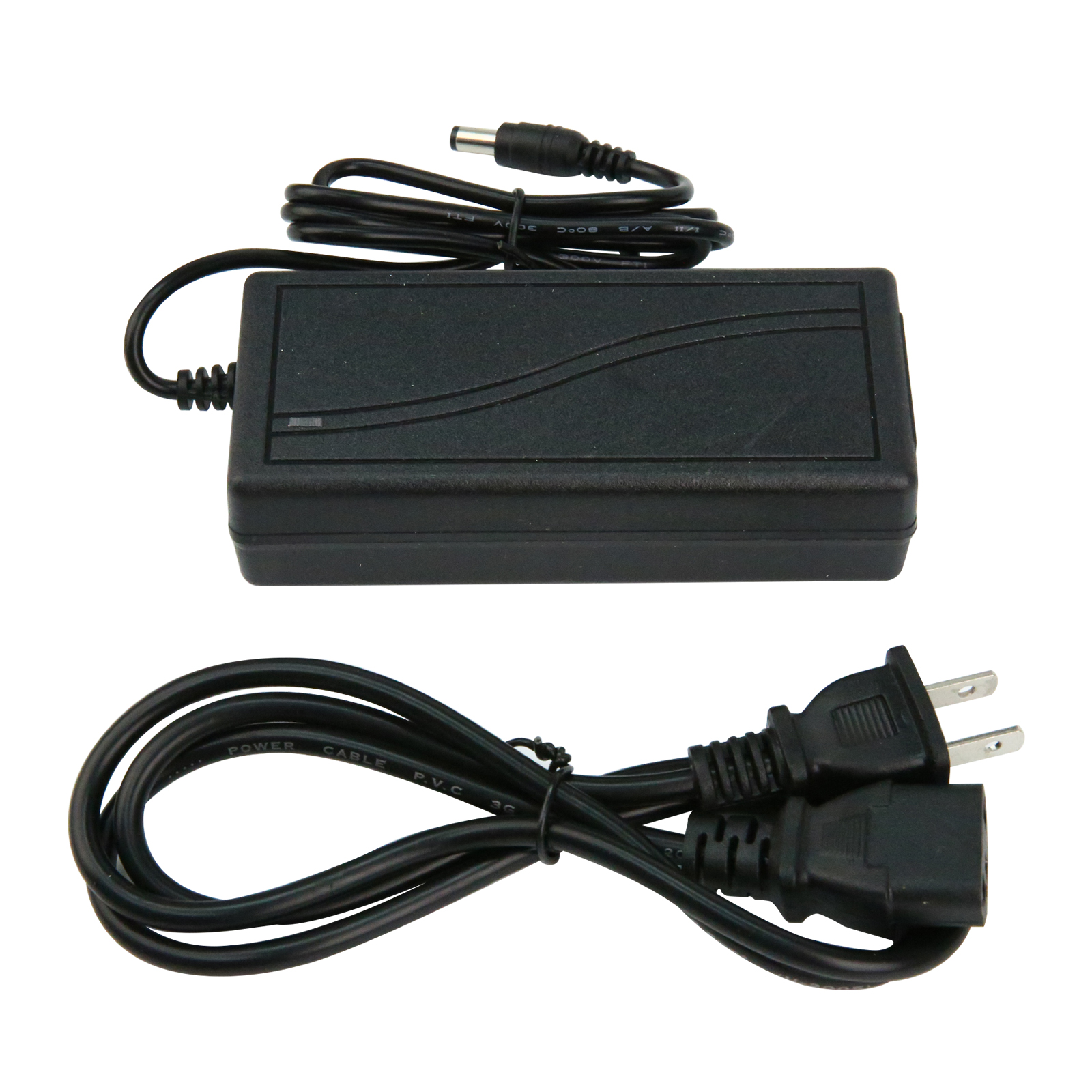 Адаптер питания для светодиодной ленты 12В 5А с 2-контактным кабелем длиной 1.2М под американскую розетку